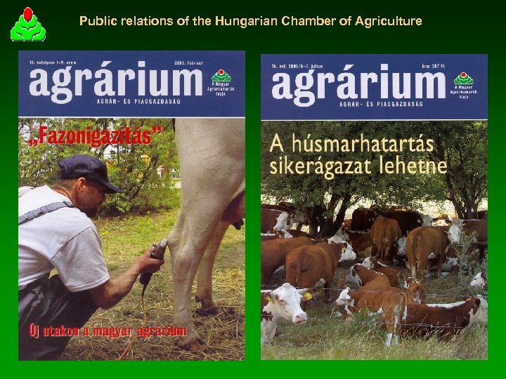 Public relations of the Hungarian Chamber of Agriculture 