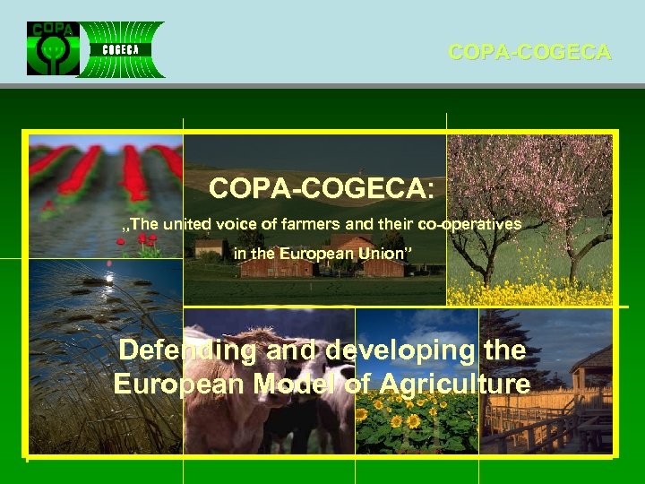 COPA-COGECA: „The united voice of farmers and their co-operatives in the European Union” Defending