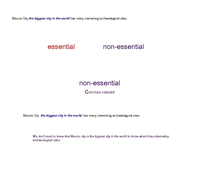 Mexico City the biggest city in the world has many interesting archaeological sites. essential