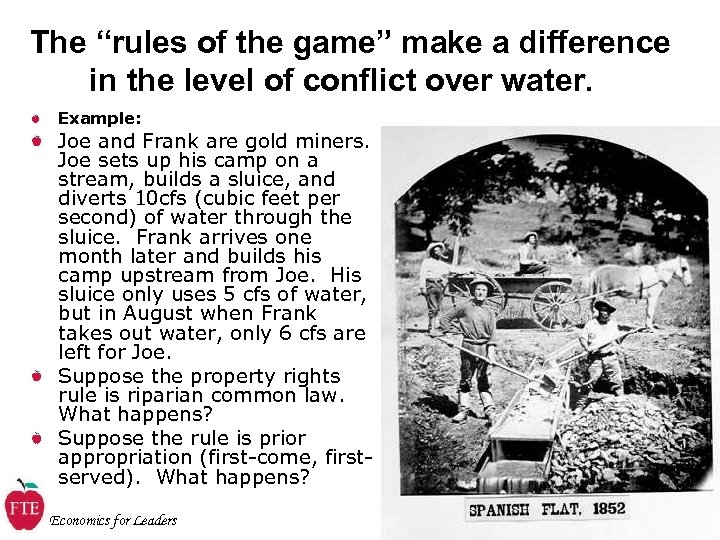 The “rules of the game” make a difference in the level of conflict over