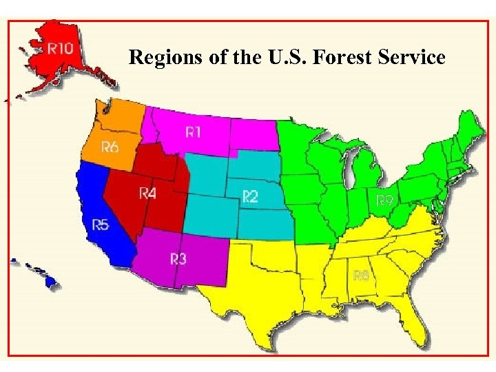 Regions of the U. S. Forest Service 