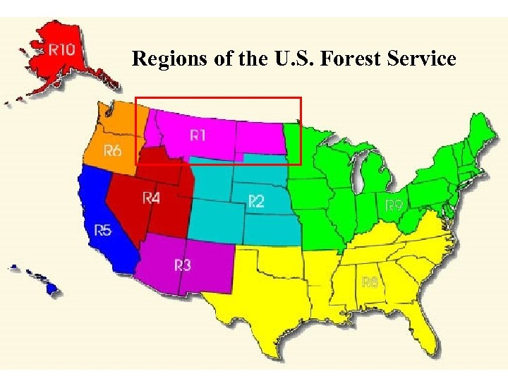 Regions of the U. S. Forest Service 