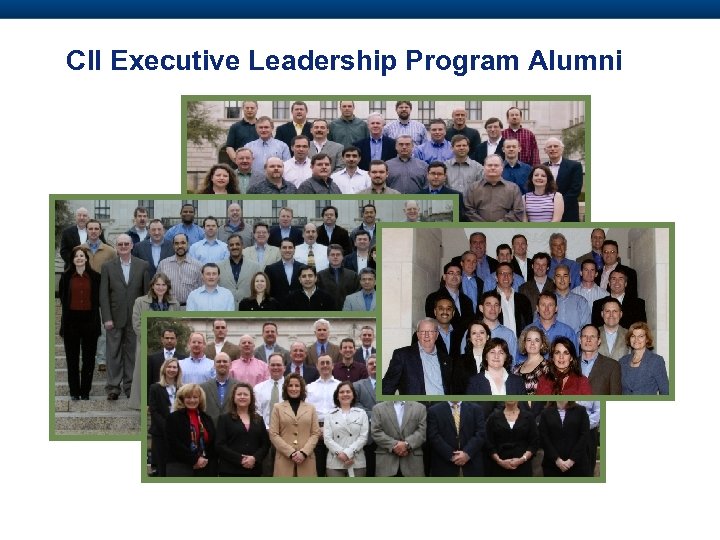 CII Executive Leadership Program Alumni 