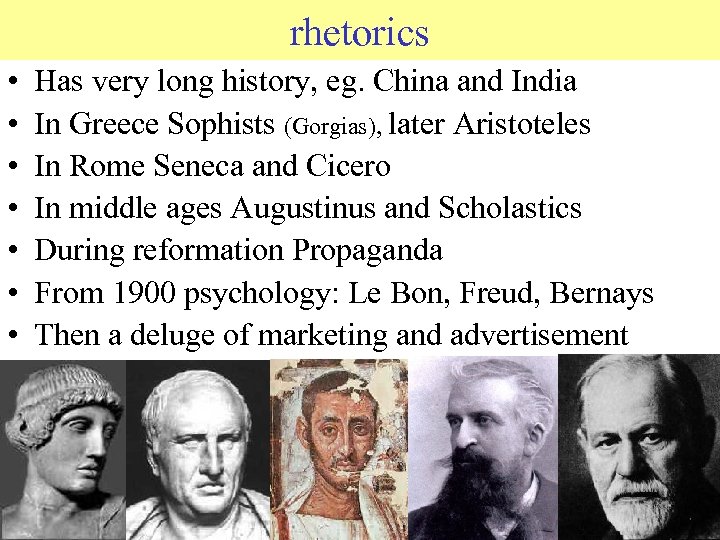 rhetorics • • © 2006 JP van de Sande Ru. G Has very long