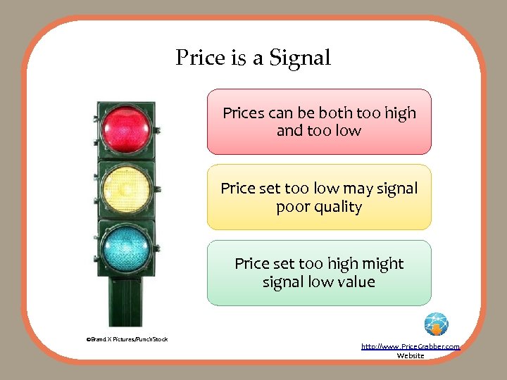 Price is a Signal Prices can be both too high and too low Price