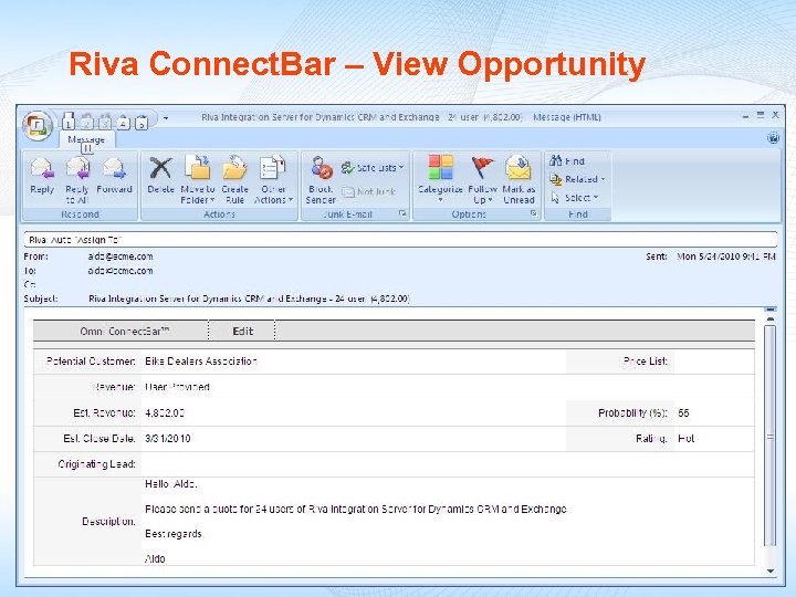 Riva Connect. Bar – View Opportunity 