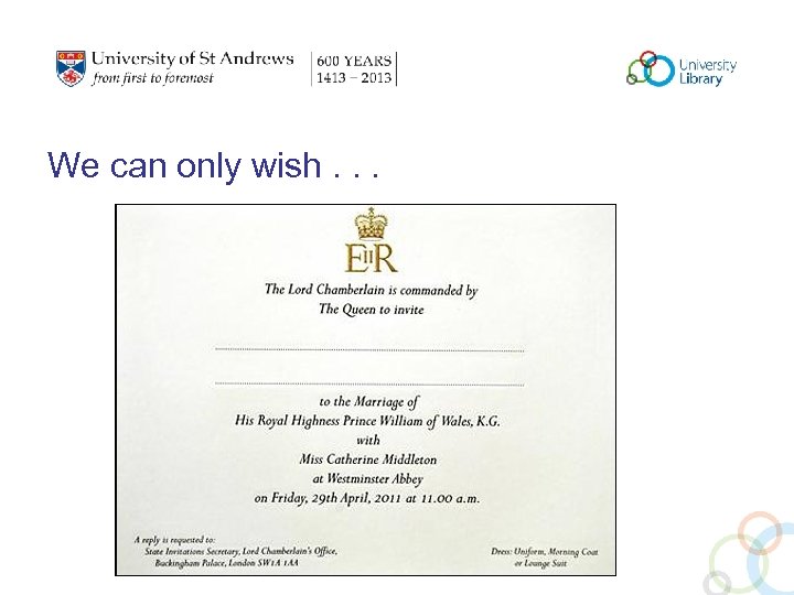 We can only wish. . . 