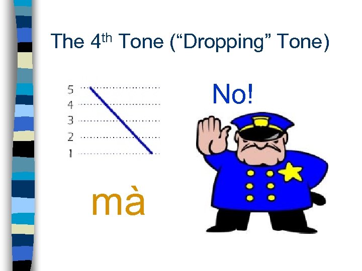 The 4 th Tone (“Dropping” Tone) No! mà 