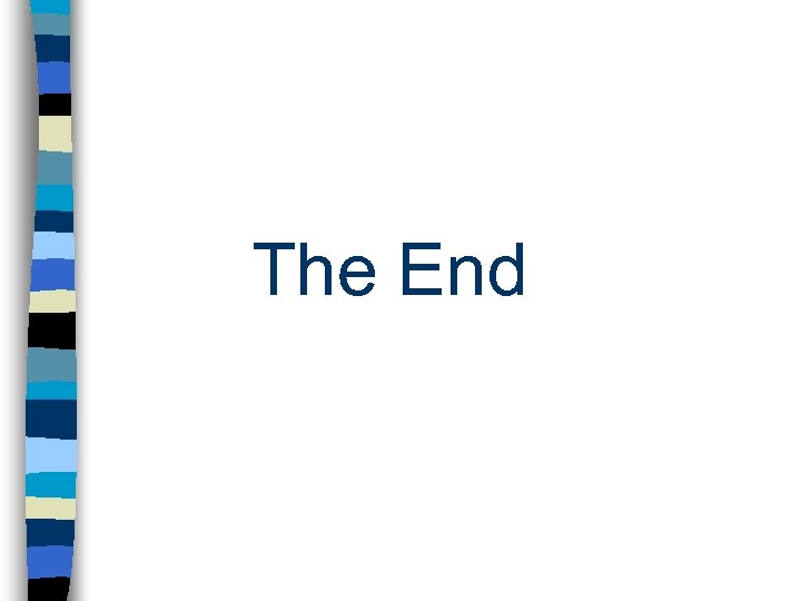 The End 