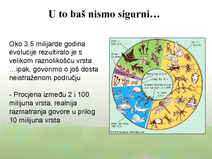U to baš nismo sigurni… Oko 3, 5 milijarde godina evolucije rezultiralo je s