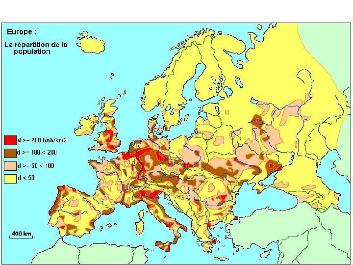 Gustoća stanovništva u Europi 