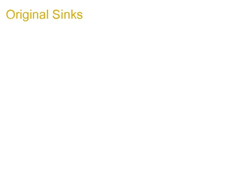 Original Sinks 1. Write raw HTML, e. g. : 1. 2. 3. document. write(…)