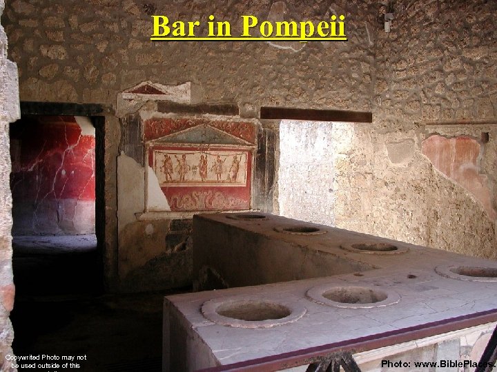 Bar in Pompeii Copywrited Photo may not be used outside of this Photo: www.