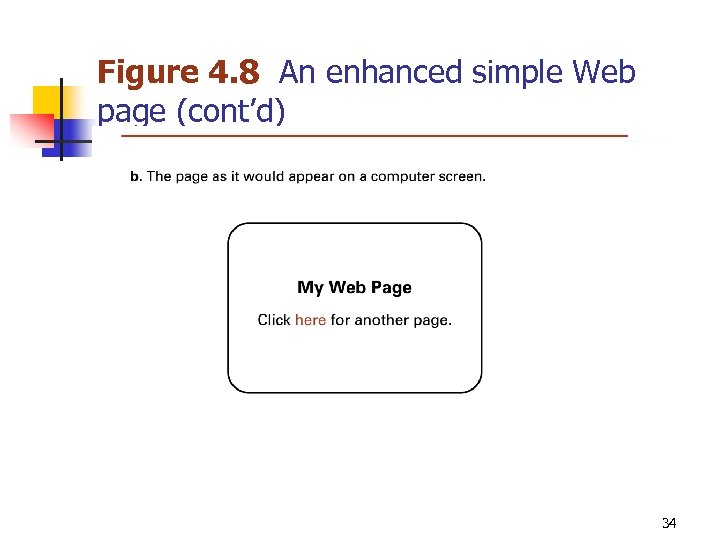 Figure 4. 8 An enhanced simple Web page (cont’d) 34 