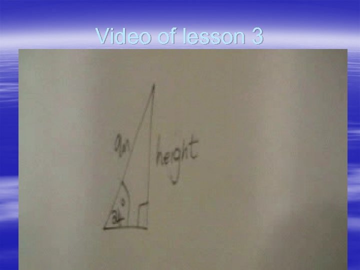 Video of lesson 3 