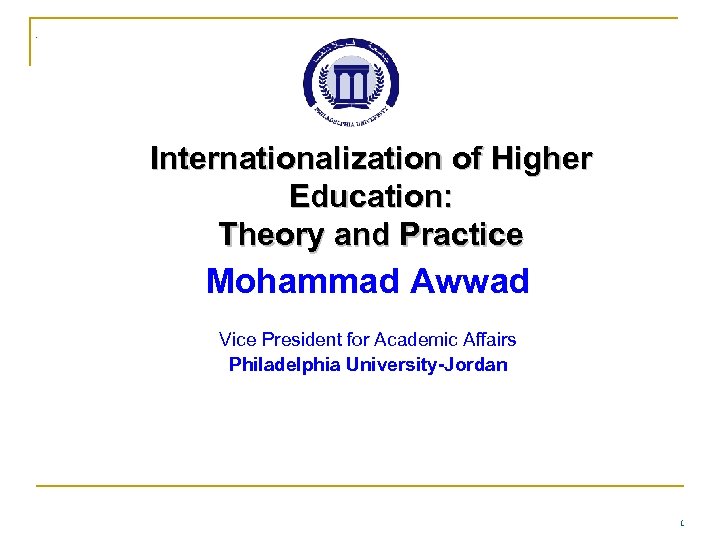 Internationalization Of Higher Education Theory And Practice