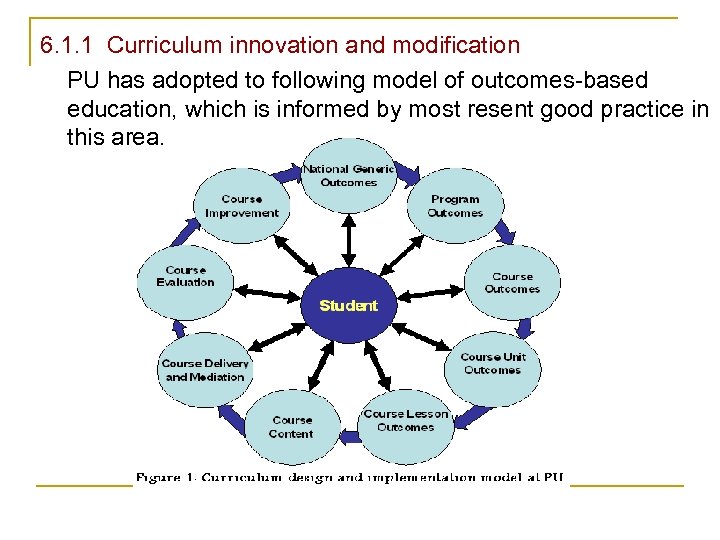 6. 1. 1 Curriculum innovation and modification PU has adopted to following model of