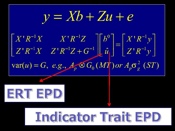 ERT EPD Indicator Trait EPD 