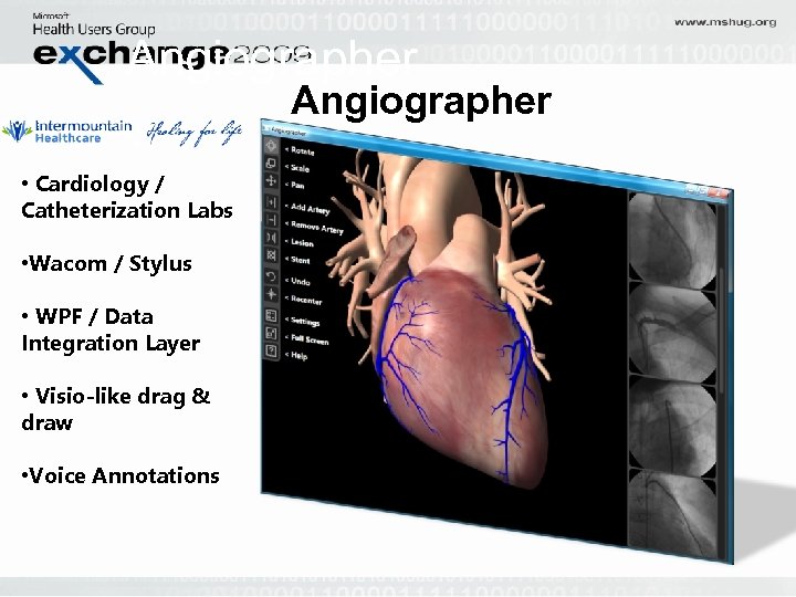 Angiographer • Cardiology / Catheterization Labs • Wacom / Stylus • WPF / Data