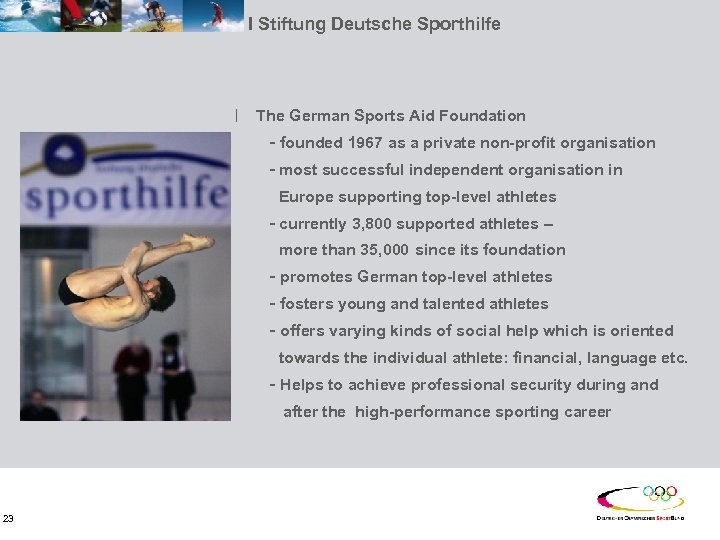 I Stiftung Deutsche Sporthilfe ׀ The German Sports Aid Foundation - founded 1967 as