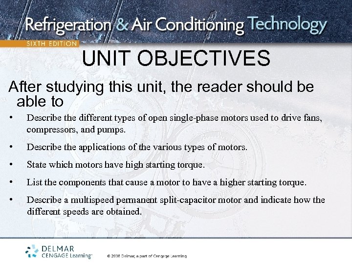 UNIT OBJECTIVES After studying this unit, the reader should be able to • Describe