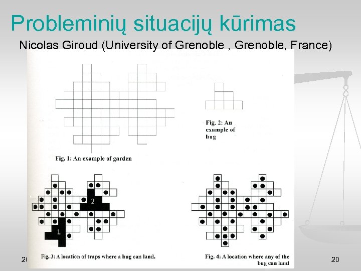 Probleminių situacijų kūrimas Nicolas Giroud (University of Grenoble , Grenoble, France) 2009 -10 -05