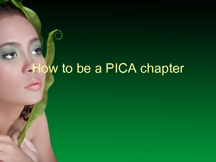 How to be a PICA chapter 