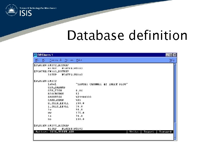 Database definition 