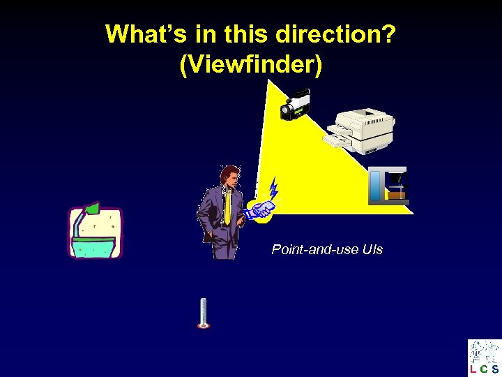 What’s in this direction? (Viewfinder) Point-and-use UIs 