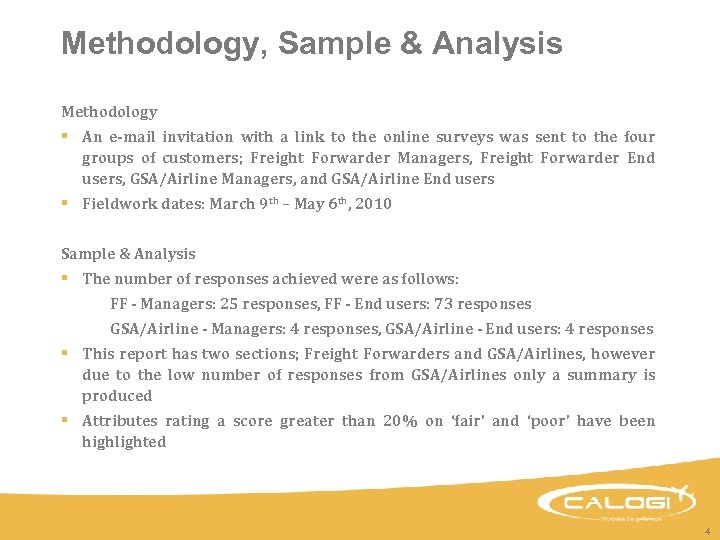 Methodology, Sample & Analysis Methodology § An e-mail invitation with a link to the