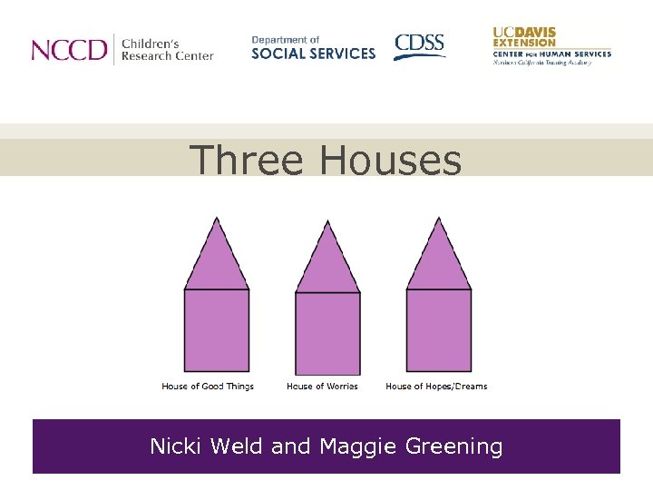 Three Houses Nicki Weld and Maggie Greening 