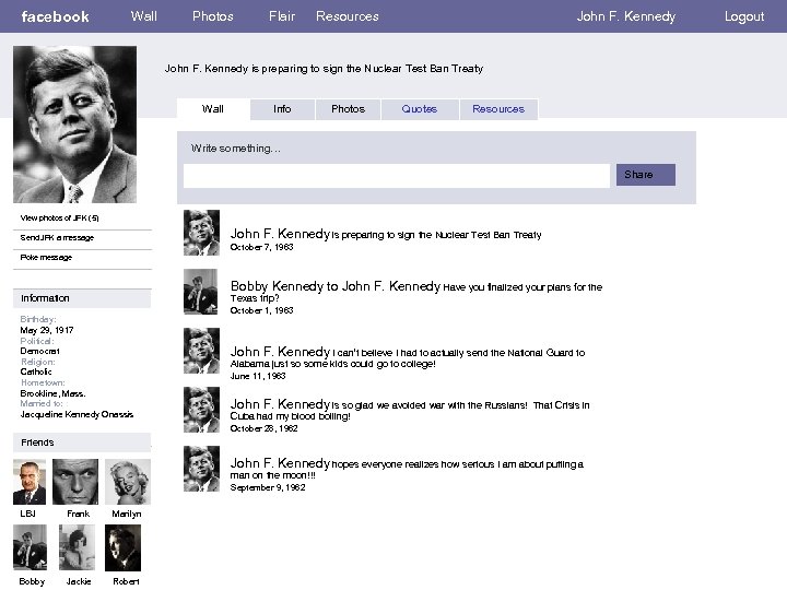 facebook Wall Photos Flair Resources John F. Kennedy is preparing to sign the Nuclear