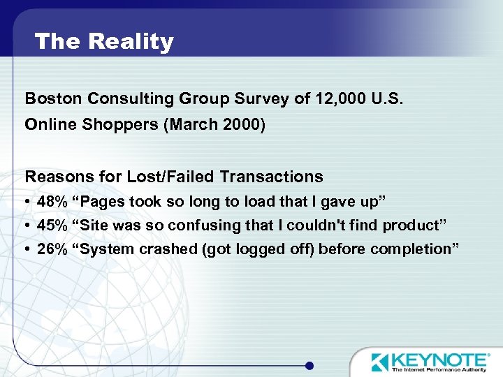 The Reality Boston Consulting Group Survey of 12, 000 U. S. Online Shoppers (March