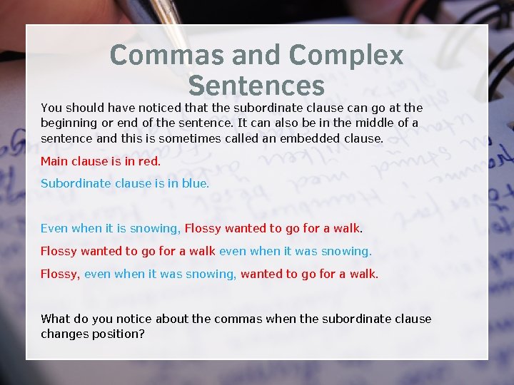 Complex and Compound Sentences Lesson Photo courtesy of