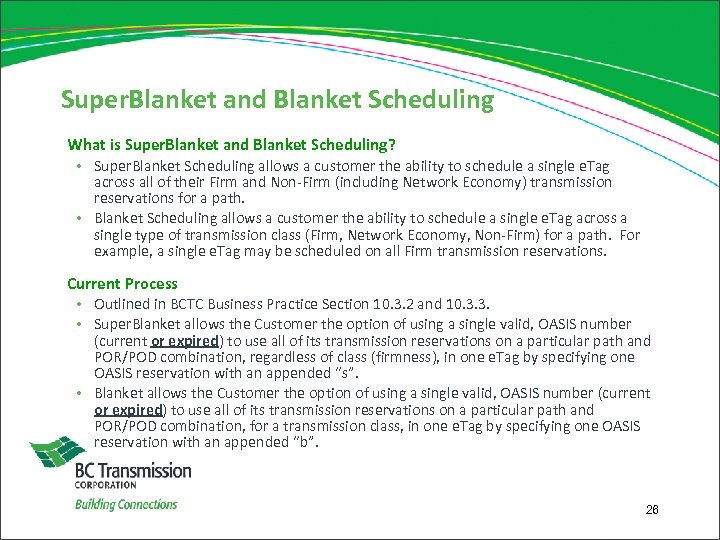 Super. Blanket and Blanket Scheduling What is Super. Blanket and Blanket Scheduling? • Super.