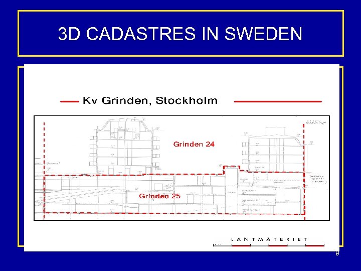 3 D CADASTRES IN SWEDEN 9 