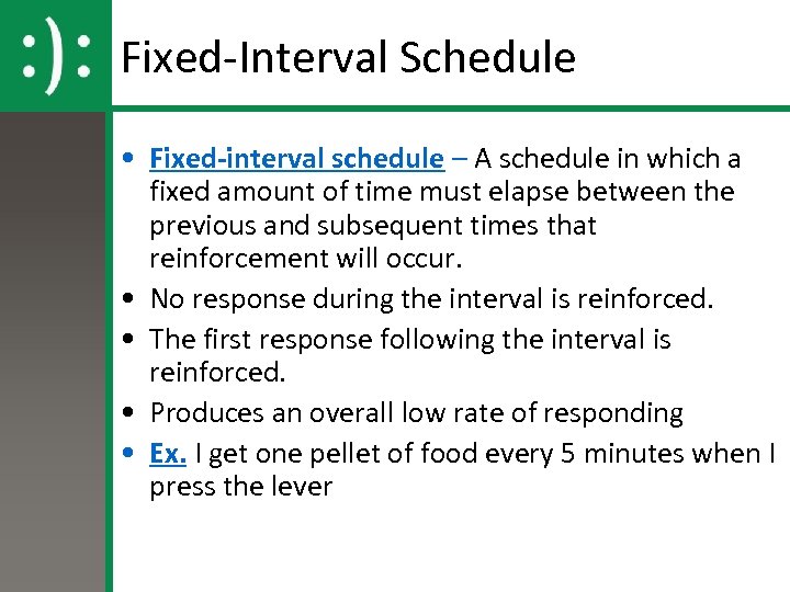 Fixed Interval Schedule Ap Psych Example