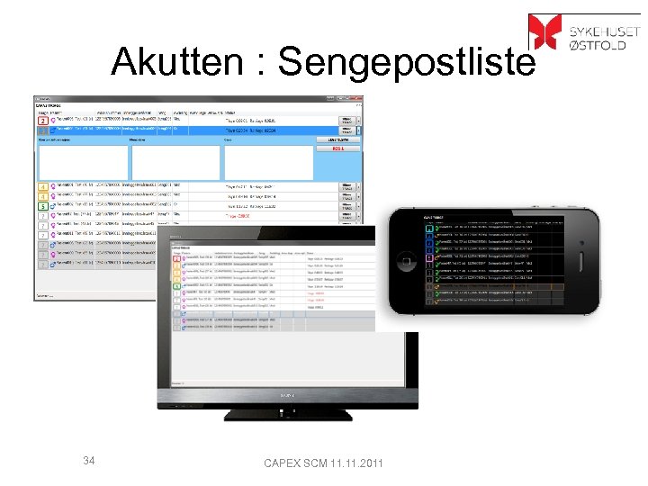 Akutten : Sengepostliste 34 CAPEX SCM 11. 2011 