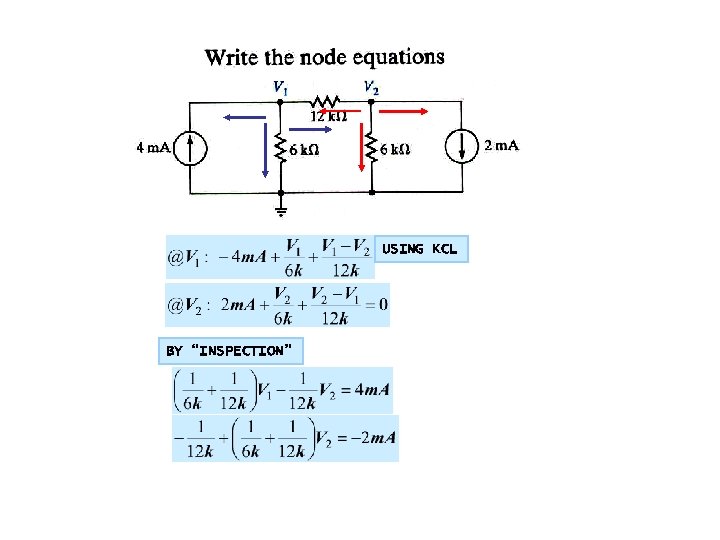 USING KCL BY “INSPECTION” 