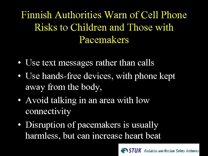 Finnish Authorities Warn of Cell Phone Risks to Children and Those with Pacemakers •