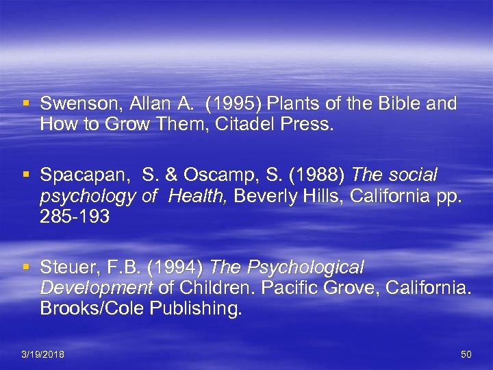 § Swenson, Allan A. (1995) Plants of the Bible and How to Grow Them,