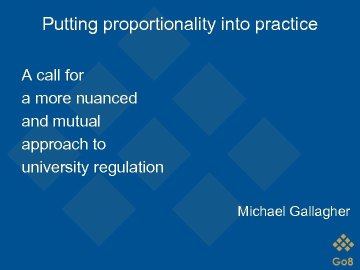Putting proportionality into practice A call for a more nuanced and mutual approach to