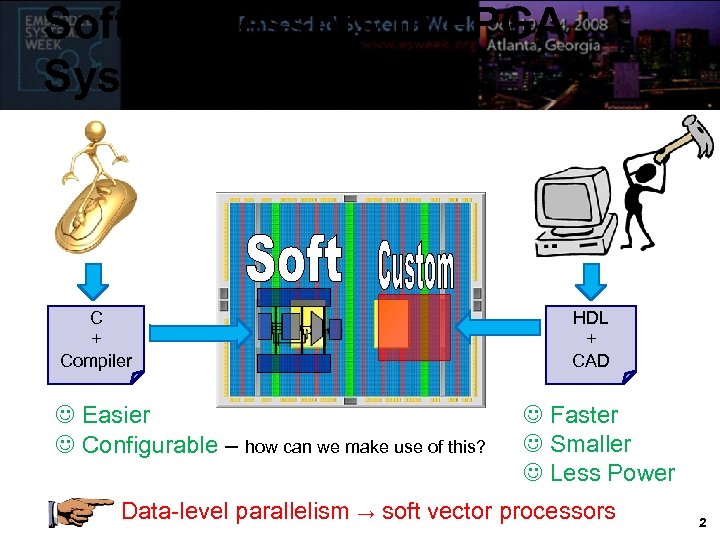 Soft Processors in FPGA Systems C + Compiler Easier Configurable – how can we