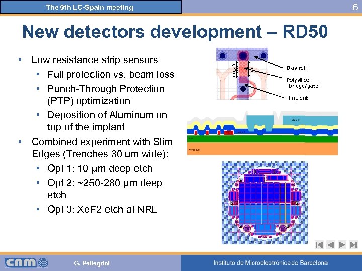 6 The 9 th LC-Spain meeting New detectors development – RD 50 • Low