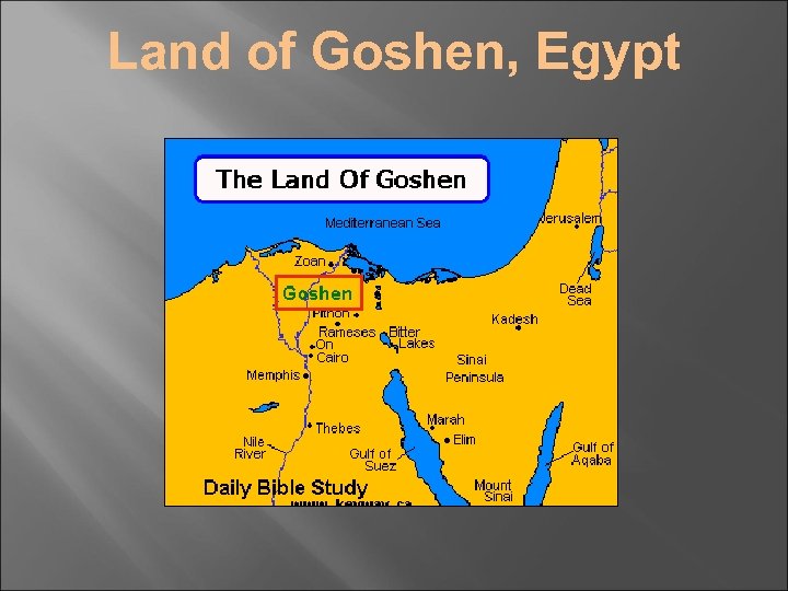 Land of Goshen, Egypt 