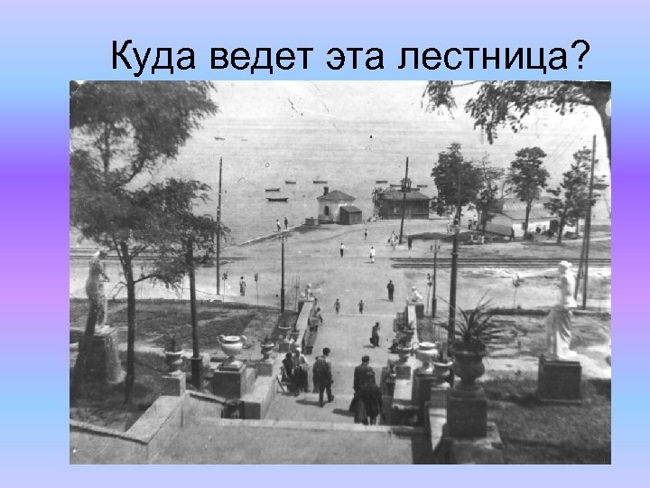 Куда ведет эта лестница? 