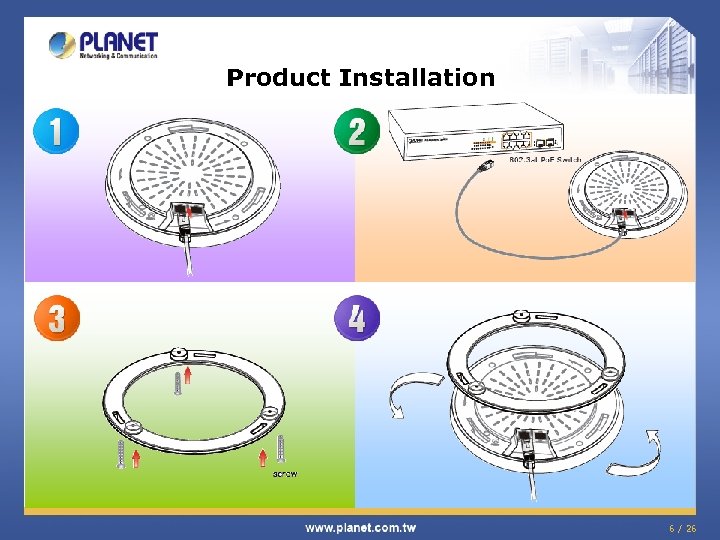 Product Installation 6 / 26 