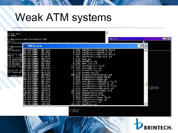Weak ATM systems 