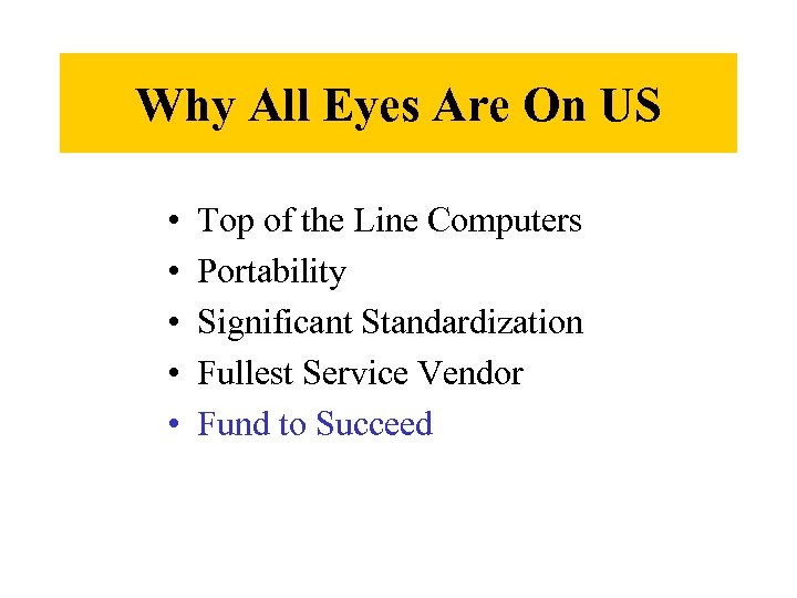 Why All Eyes Are On US • • • Top of the Line Computers