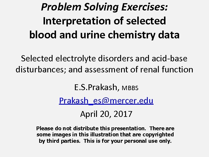 problem solving activity blood